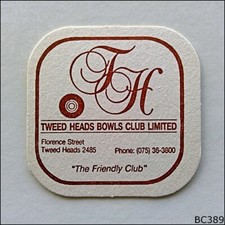 Tweed Heads Bowls Club Limited 075363800 Coaster (B389)