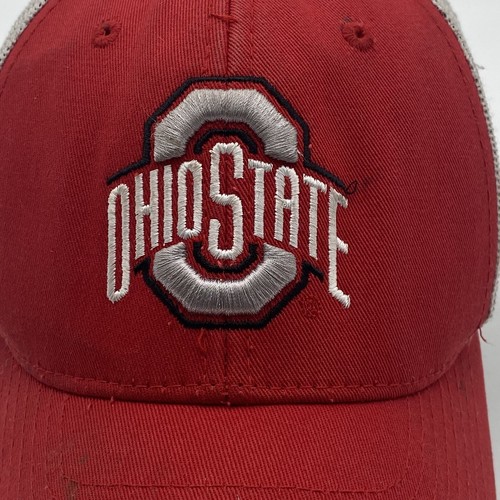 Ohio State Buckeyes Truckermütze Distressed Fan Favorit Snapback Mesh Cap rot - Bild 3 von 12
