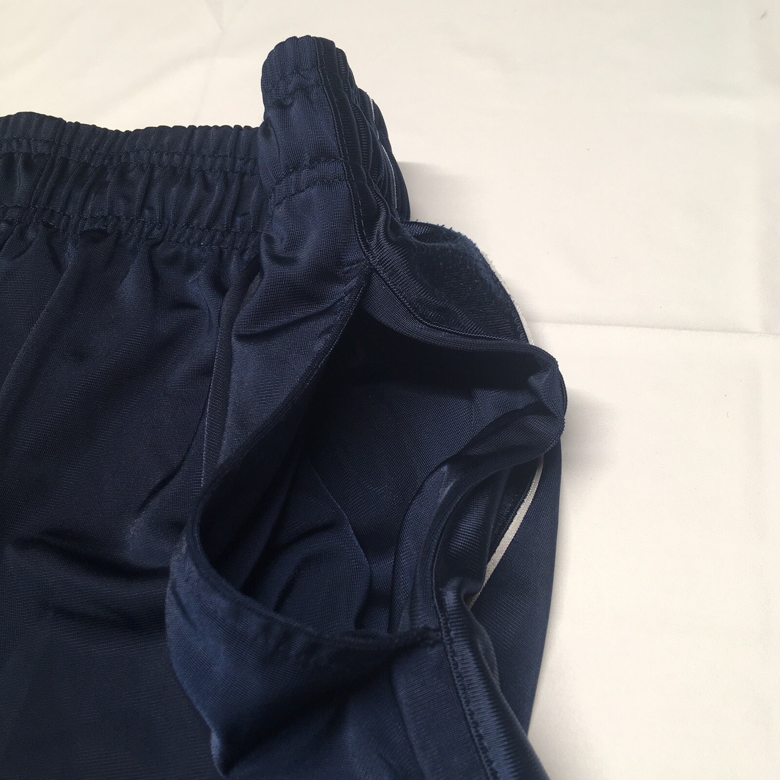 Vintage 90s Champion Shorts Men’s Large Blue White Stripe Basketball Pockets