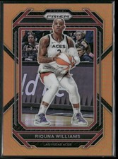 2023 Panini Prizm WNBA Riquna Williams #128 Orange Prizm /99