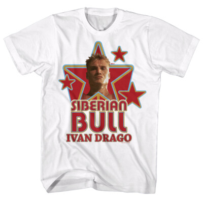 Rocky IV Russian Boxer Siberian Bull Ivan Drago Dolph Lundgren Men's T Shirt