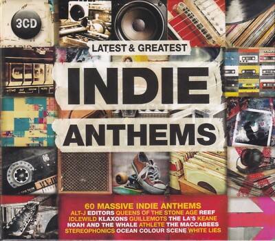 INDIE Anthems Rock 3 CD Box 60 Hits Greatest Editors Reef Klaxons uvm. #T1795