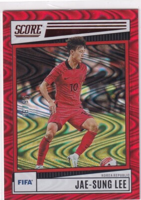 Panini 2022-23 Score FIFA Soccer No. 107 Jae-Sung Lee Red Wave 55/65