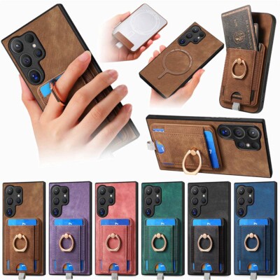 HandyHülle mit Kartenfach für Samsung S24 S23 S22 S21 Ultra S20 Schutzhülle Case