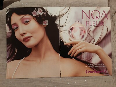 Werbepapier Parfum. Cacharel Noa Fleur von 2003 - Parfum Ad