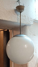 Deckenleuchte 60 er / 70 er Jahre mit Glaslampenschirm Hängelampe-25164