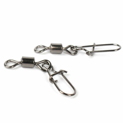 Fishing Rolling Connector Fishing Connector Swivels Interlock Pin Snap - Picture 4 of 15