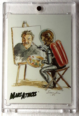 2012 Mars Attacks Card 99 MARTIAN ARTIST IMPRESSION. GRATIS ONE-TOUCH-HALTER