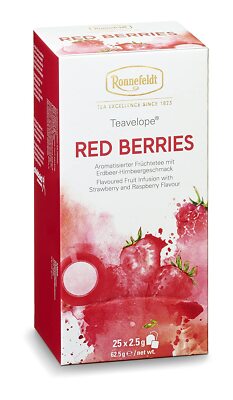 Ronnefeldt Teavelope Red Berries, Früchtetee, Teebeutel 6x (25 x 1,5 g)