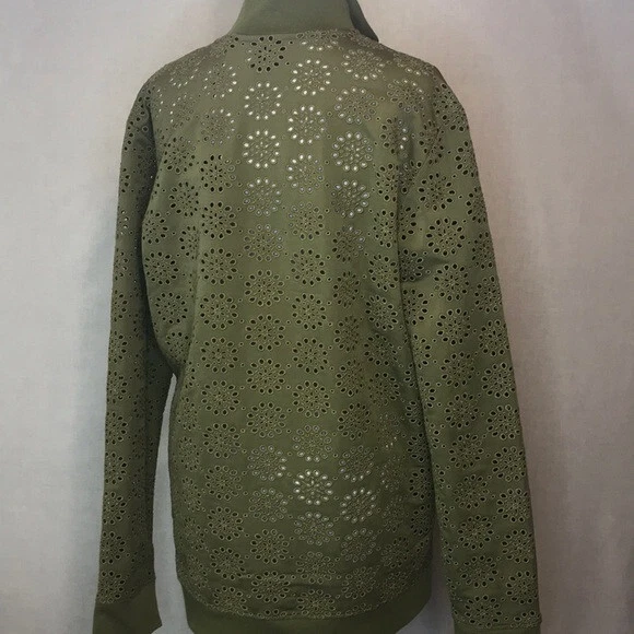 PUMA FENTY 橄榄绿孔拉链夹克 XXS — 第 2/4 张图片