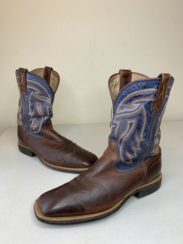 Stockman Square Toe Cowboy Boots! Size 