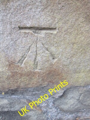 Foto 6x4 Ordnance Survey Schnittmarke Tirancanol diese OS Schnittmarke kann gefunden werden c2015