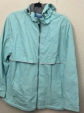 Charles River Rain Jacket Women’s Large Front Zip Hooded Vented Pockets