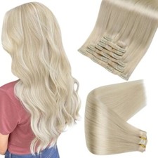 Full Shine Seamless Clip in Human Hair Extensions 8Pcs 120g  80g Hair Pu Clip