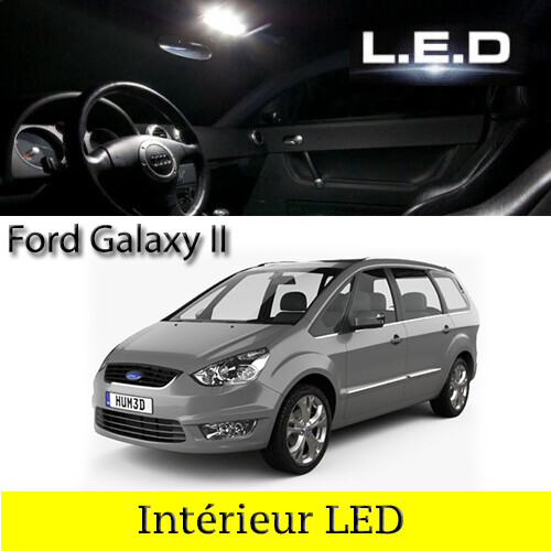 Ampoules LED Ford Galaxy 2 eclairage interieur pour voyages de nuit