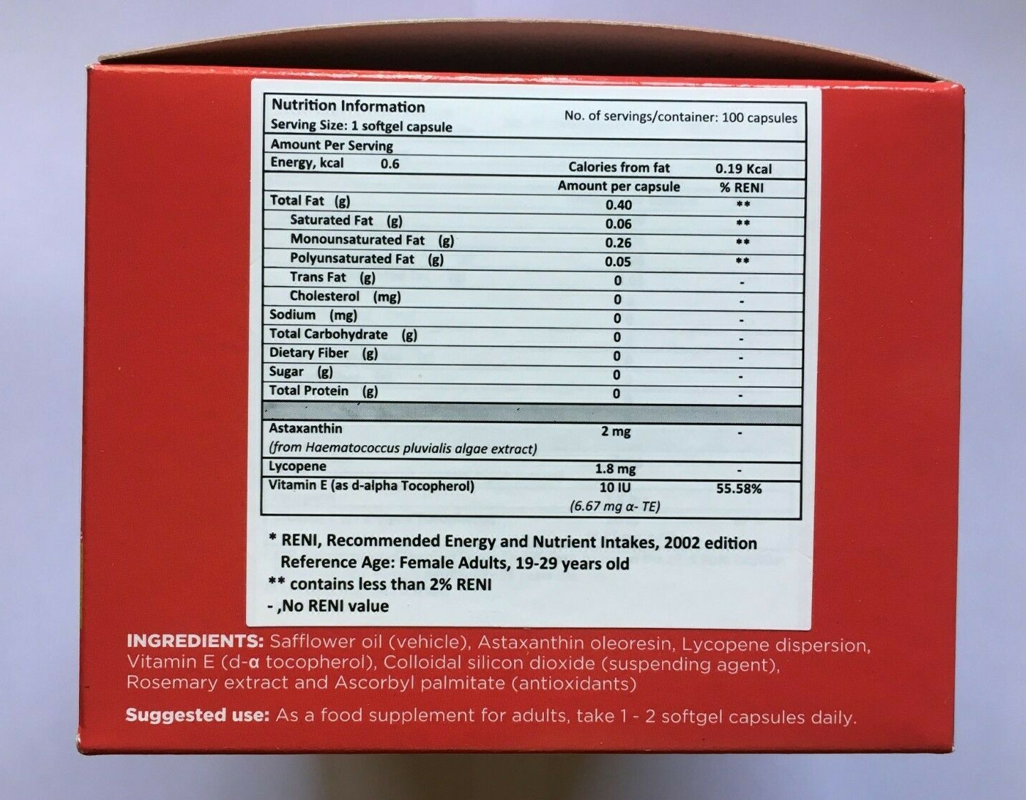 MYRA ultimate Vitamin E Lycopene Anti Aging Gel Caps Blooming Skin 30