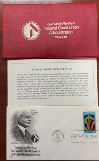 National Credit Union Administration 50th Anniversary of Credit Union Act stamp