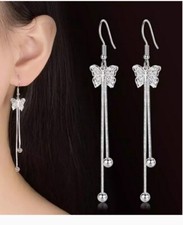 925 Sterling Silver Butterfly Earrings