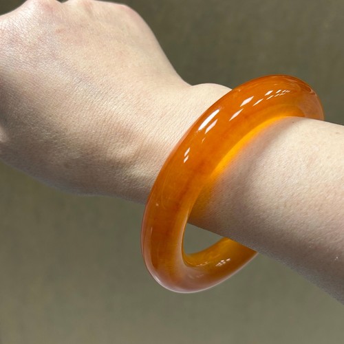 Bracciale Bracciale Giada Giadeite Giada Giada Giada Birmana Alto Ghiaccio Naturale Certificato 61mm - Foto 4 di 11