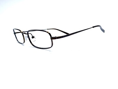 Prada Brown Titanium Rectangular Eyeglasses Japan VPR54E 7AY-101