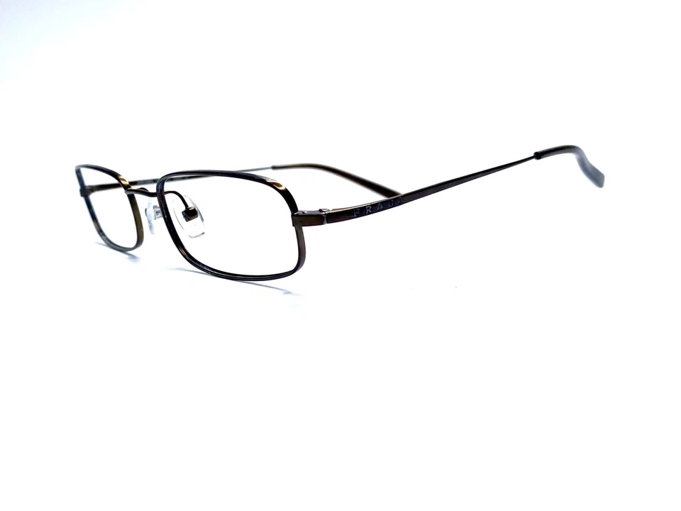 Коричневые титановые прямоугольные очки Prada Япония VPR54E 7AY-101 50 17 135 - Изображение 2 из 4