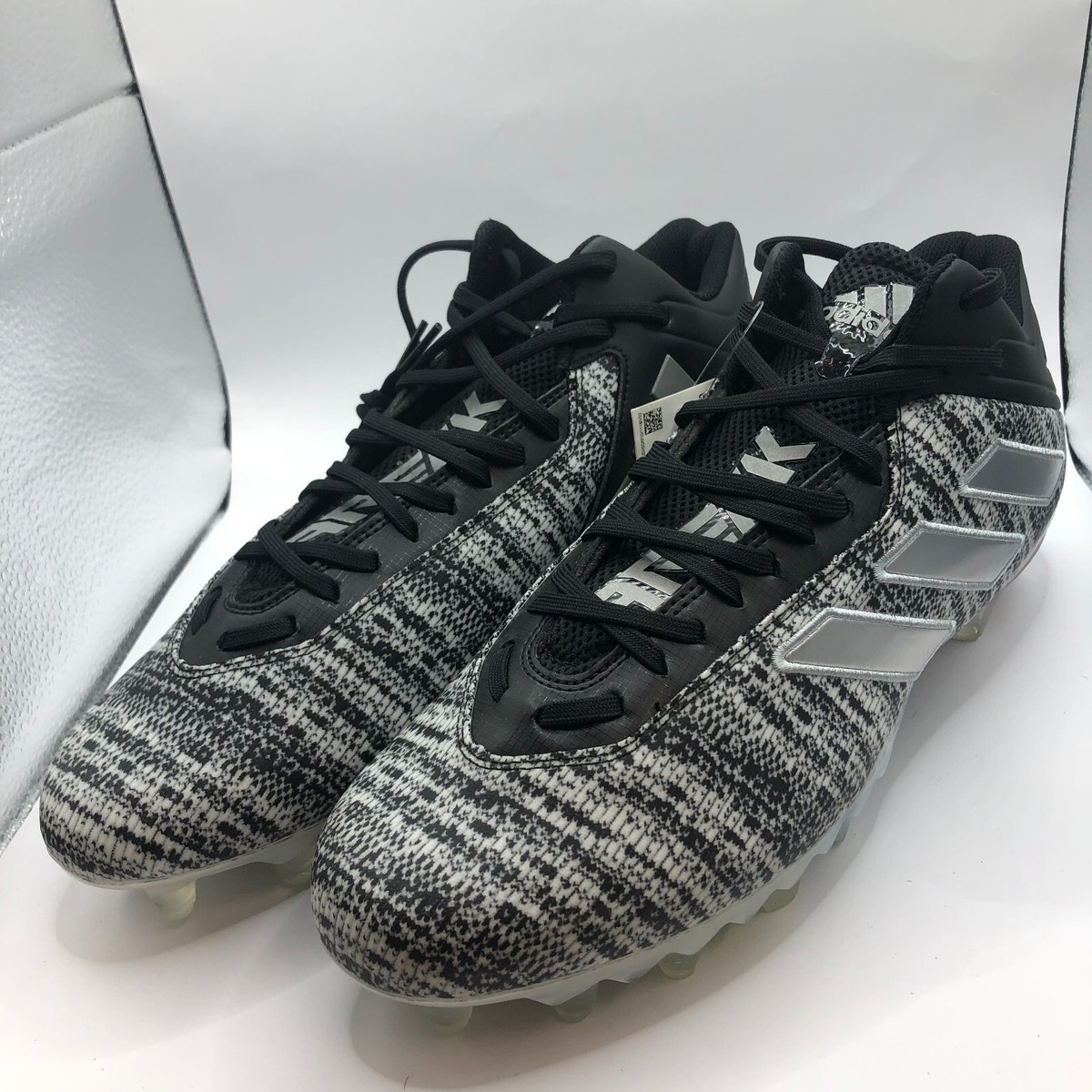 Adidas Freak Carbon 20 Bounce Football Cleats EF8699 Black White Silver Sz 