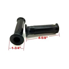 Pair of Rubber Grips - Ribbed Black for 7/8" Bars  53165-116-670, 53166-116-670