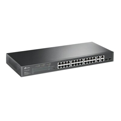 TP-Link TL-SL2428P Smart Switch 24x PoE+ 10/100Mb + 4x 1Gb (2x Combo SFP) Ports