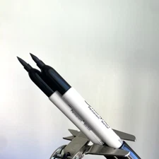 2pc Short Carbon Fiber, EDC Pen Tool, Paracord Knot Tool, Spike Tactical Sharpie