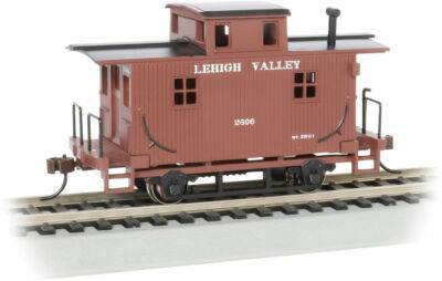 Bachmann HO 4-Wheel Wood Bobber Caboose Lehigh Valley LV #2606 18405