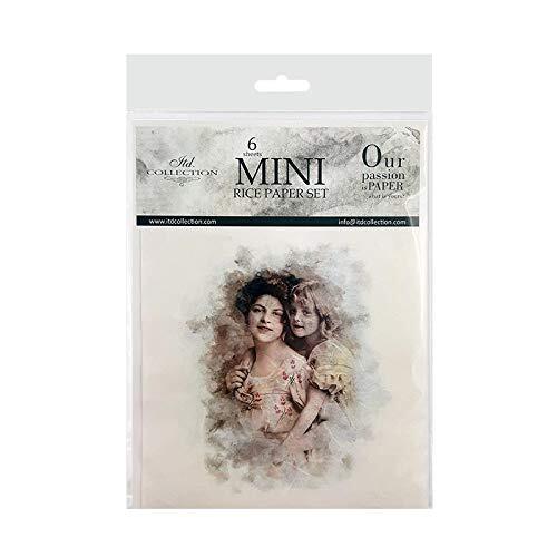 ITD Collection Papier de riz, RSM022, 14,8 x 14,8 cm (r5D)