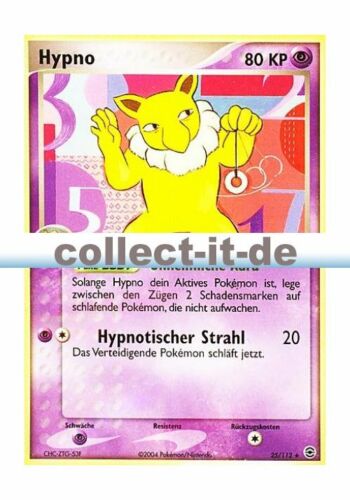 Pokemon EX Feuerrot & Blattgrün 25/112 - Hypno Deutsch - Picture 1 of 1