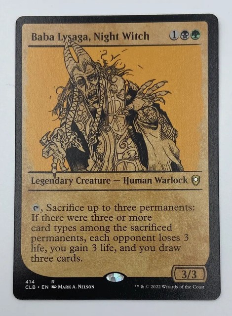 MTG Baba Lysaga, Night Witch Commander Legends: Battle for Baldur's ...