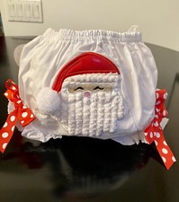 NEW Mud Pie Christmas Bloomers Infant 0-6 Mo