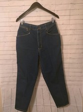 Women's Vintage Gitano High Waist Taper Leg Jeans, Size 14 S, See Measurements