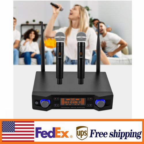 Cordless Mic Set UHF Professional Dual Wireless Microphone System - 第 1/19 張圖片