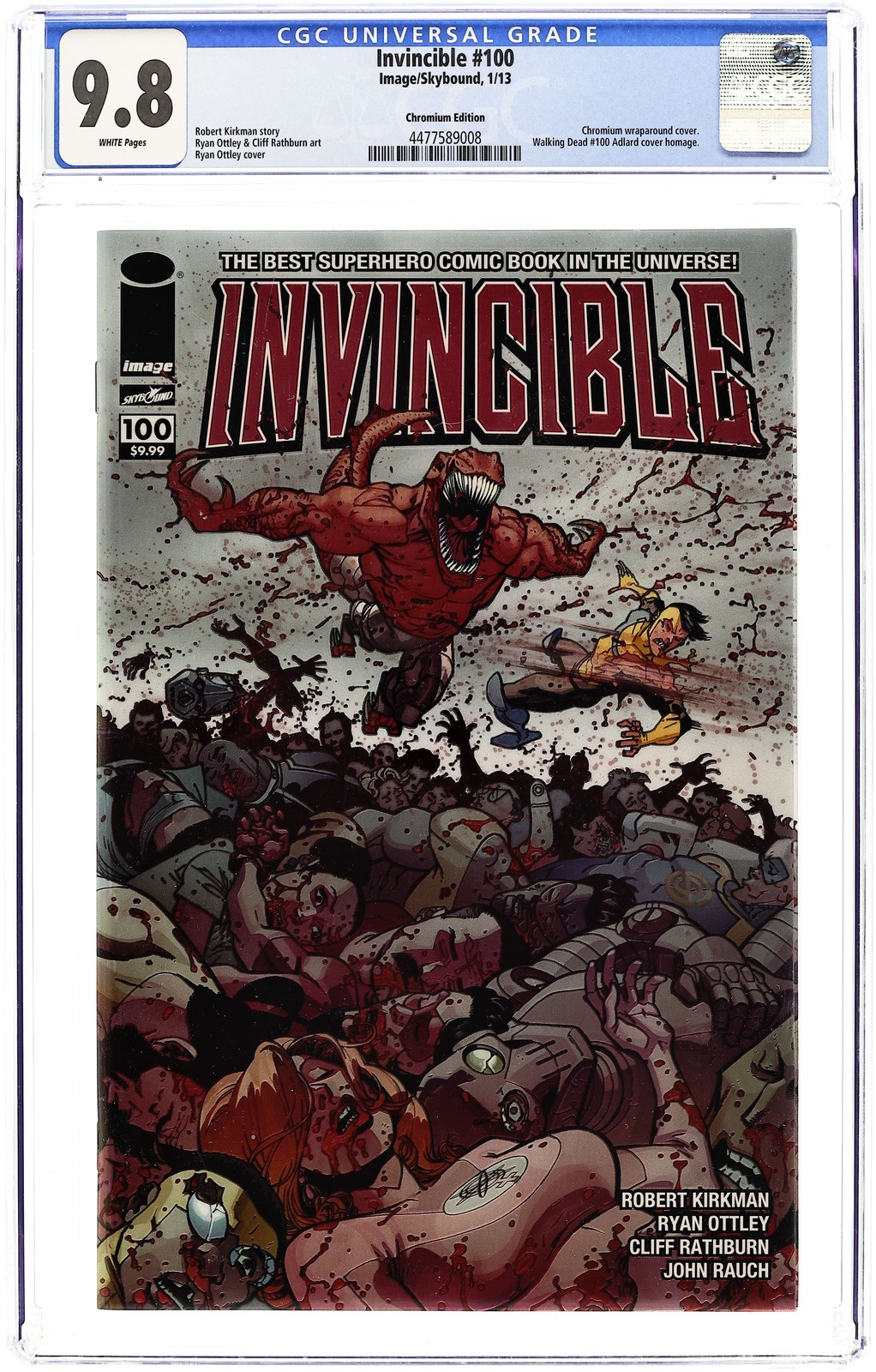 Invincible #100 (Ottley Wraparound Chromium Variant) Value - GoCollect