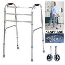 H&ouml;henverstellbar Gehhilfe Gehbock Leicht Gehhilfe Klappbar Aufstehhilfe Gehwagen