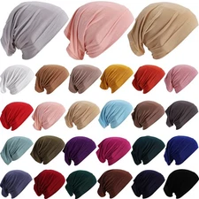 JenPen 25 Pcs Under Scarf Hijab Cap Unisex Dreadlock Cap Women Stretch Solid ...
