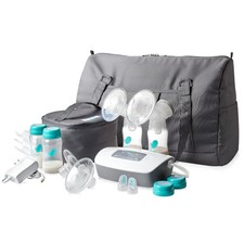 Evenflo Deluxe Double Electric Breast Pump 32 Settings Closed System  Bag Kit
