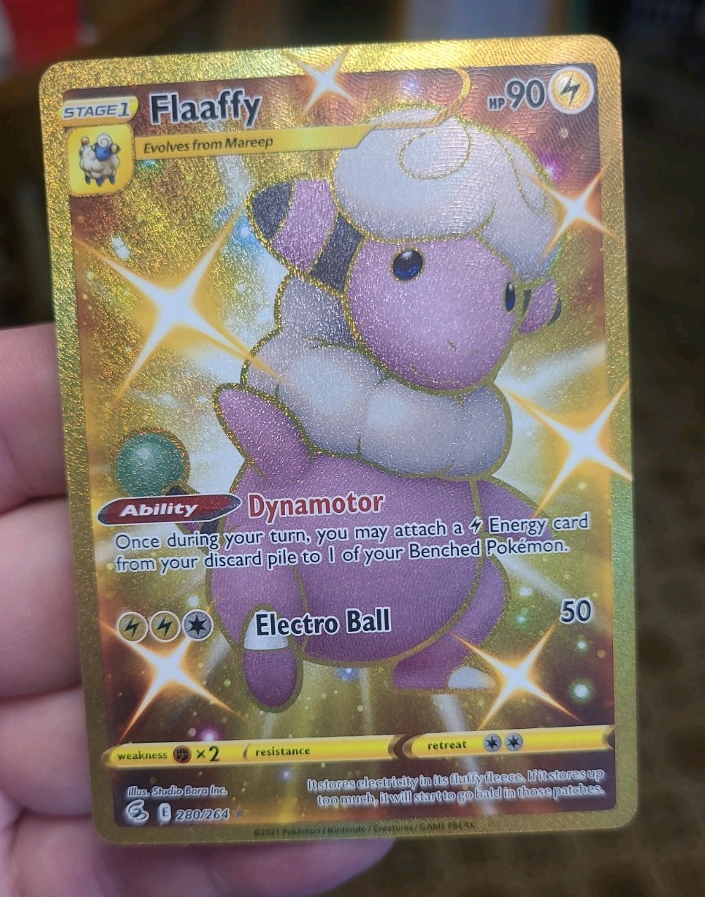 Flaaffy (Secret) 280/264 Swsh08: Fusion Strike Holo Pokemon TCG - NM