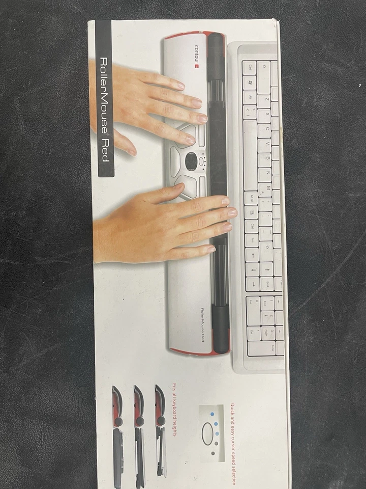 Contour Design RollerMouse Wired Mouse - Red - Image 3 of 4