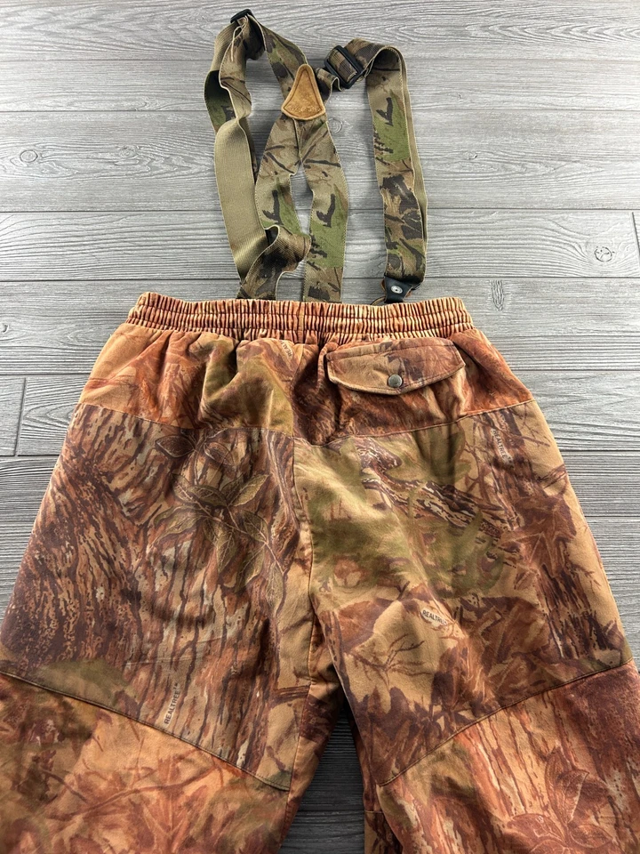 Cabelas Overall Men XL Brown Camo Realtree Dry Plus Insulated Bib Heavy Hunt - Image 3 of 4