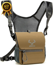 Binocular Harness Chest Pack BINO Lite Bino Case with Magnetic Lid and Rain Cove