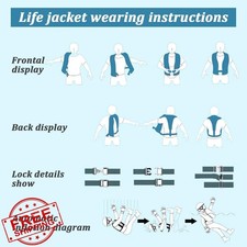 3pk 150N Auto Inflatable Life Jacket Vest CO2