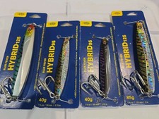 Lot of 4- Aftco Blue Fever Hybrid Trolling Casting Bass Lure 1 1/4oz & 2 7/8oz 