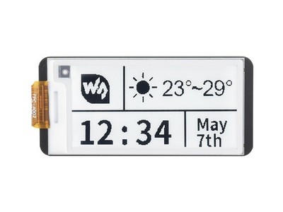 Waveshare 2.13inch E-Paper HAT+ For Raspberry Pi E-Ink Display 250x122, SPI