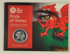 2019 PRIDE OF WALES - Welsh Dragon £20 Twenty Pound 999 Silver Coin