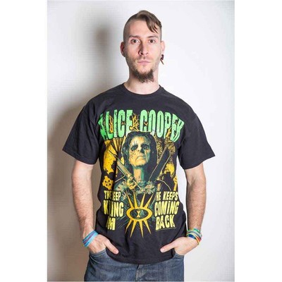 Alice Cooper T Shirt Graveyard Zombie Undead Band Logo offiziell Herren Nue Size