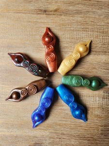 Brigid's Grove Goddess Statue Figures Sacred Companion Rainbow Spiral Set 7